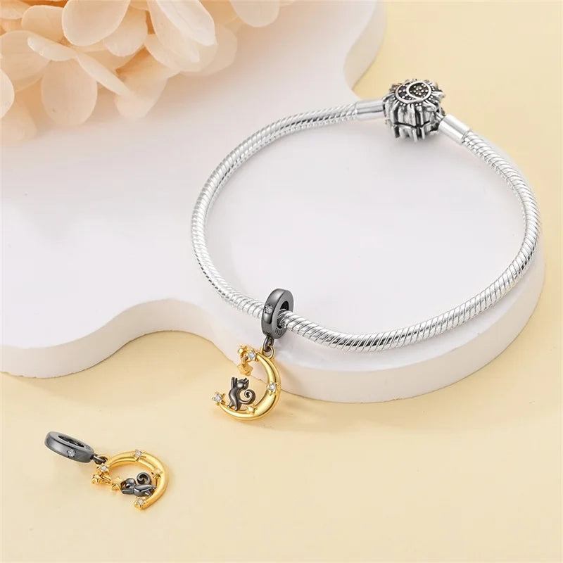 Charm Chat et lune - Maison Perle