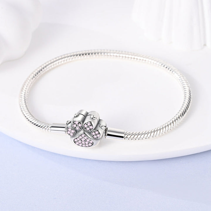 Bracelet avec Charm Empreinte de Chat