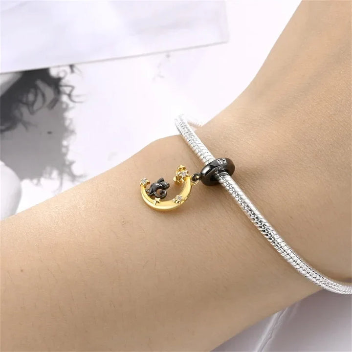 Charm Chat et lune - Maison Perle