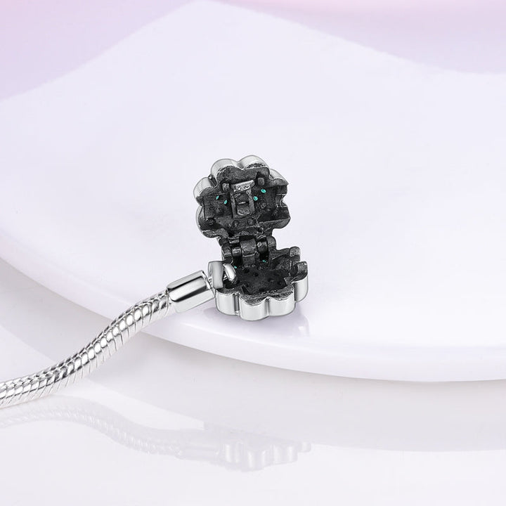 Bracelet avec Charm Trèfle à Quatre Feuilles