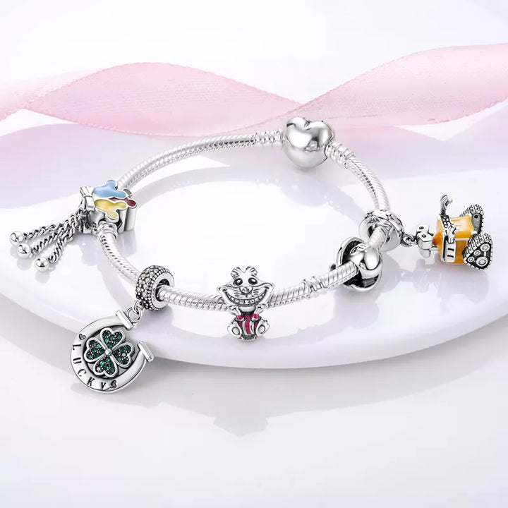Bracelet en Argent 925 avec Charm Cœur