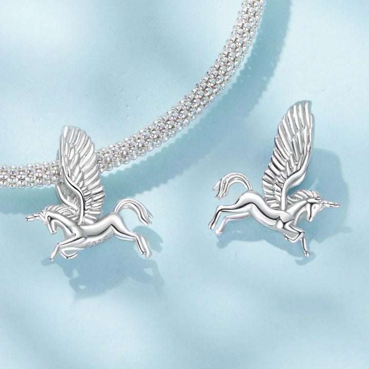 Charm Pégase en argent - Maison Perle