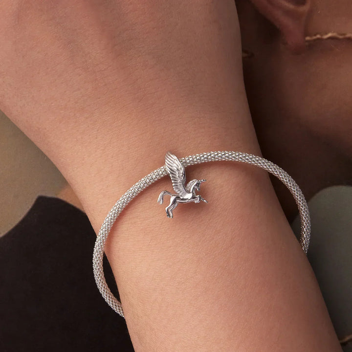 Charm Pégase en argent - Maison Perle