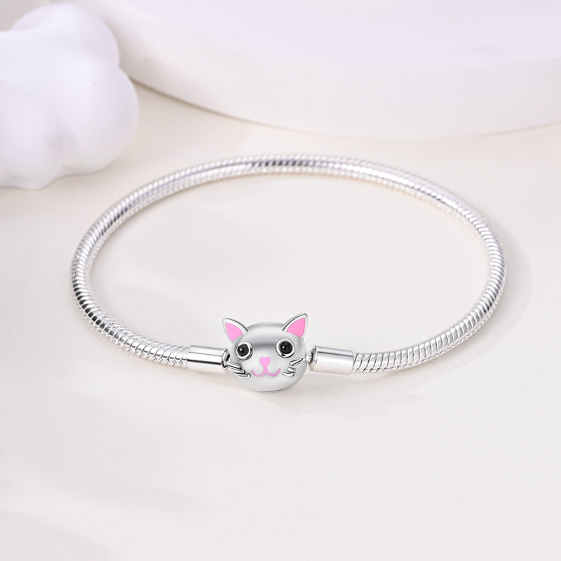 Bracelet avec Charm Tête de Chat