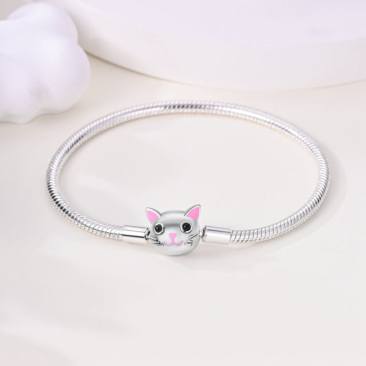 Bracelet avec Charm Tête de Chat