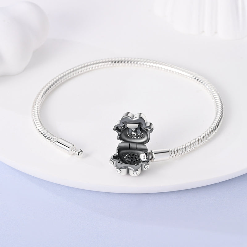 Bracelet avec Charm Empreinte de Chat