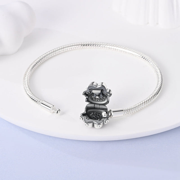 Bracelet avec Charm Empreinte de Chat