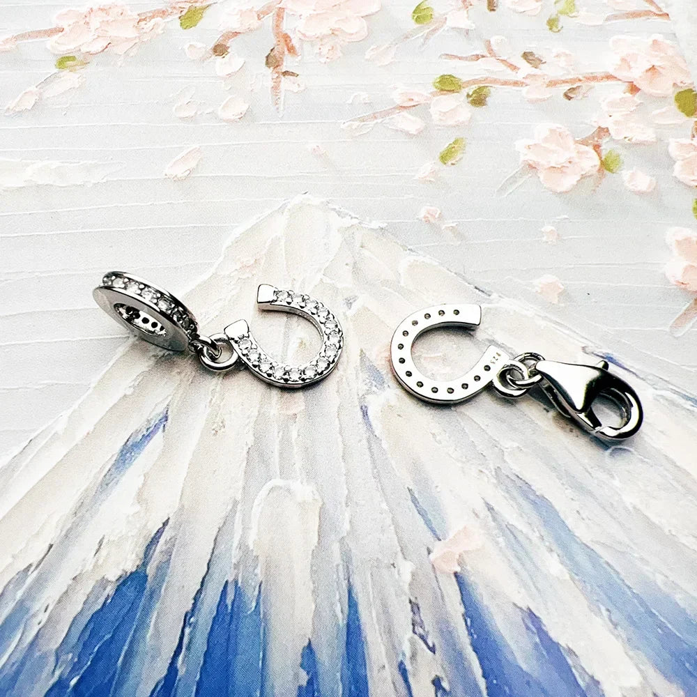 Charm Fer à cheval en argent - Maison Perle