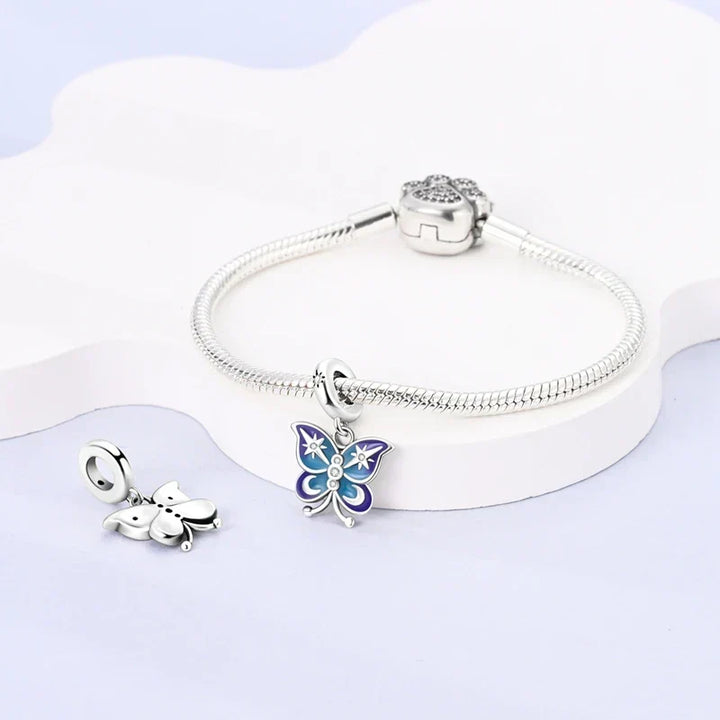 Charm Papillon violet - Maison Perle