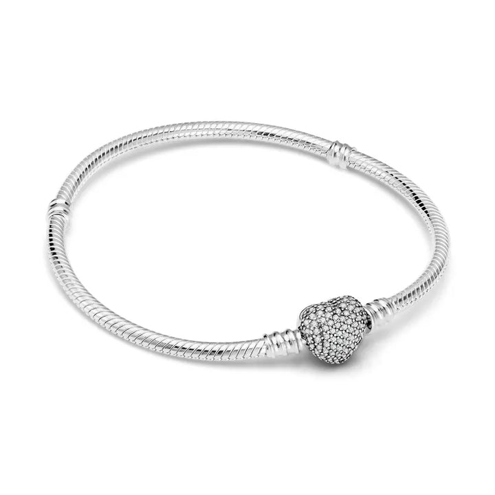 Bracelet avec Charm Cœur en Cristal