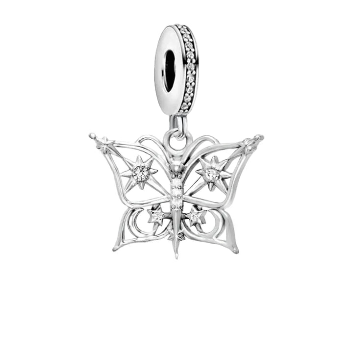 Charm Papillon en argent - Maison Perle