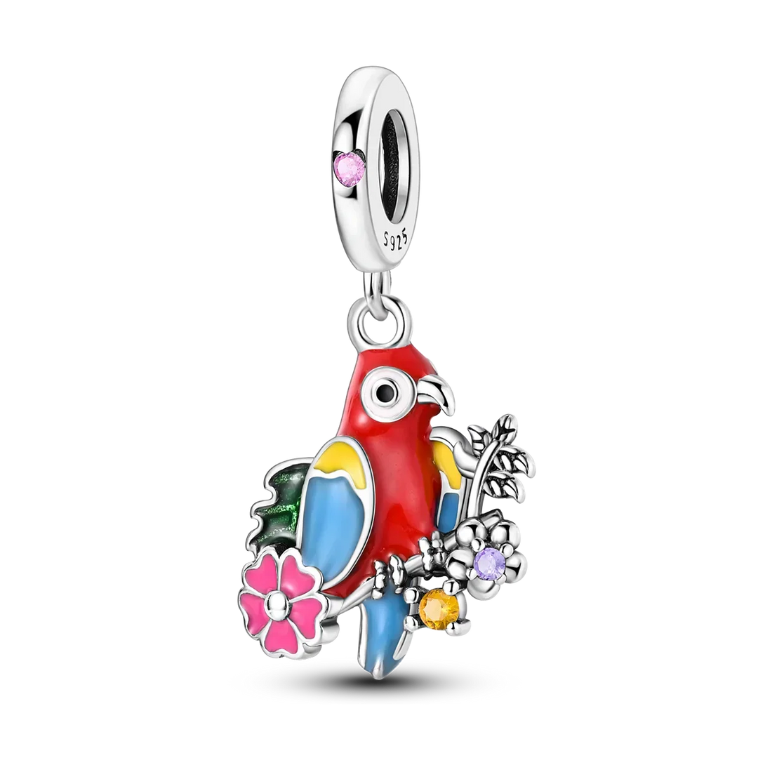 Charm Perroquet tropical - Maison Perle