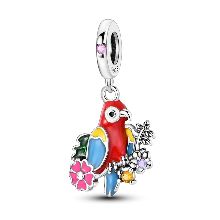 Charm Perroquet tropical - Maison Perle