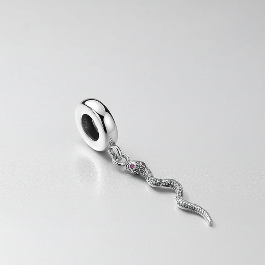Charm Serpent en argent - Maison Perle