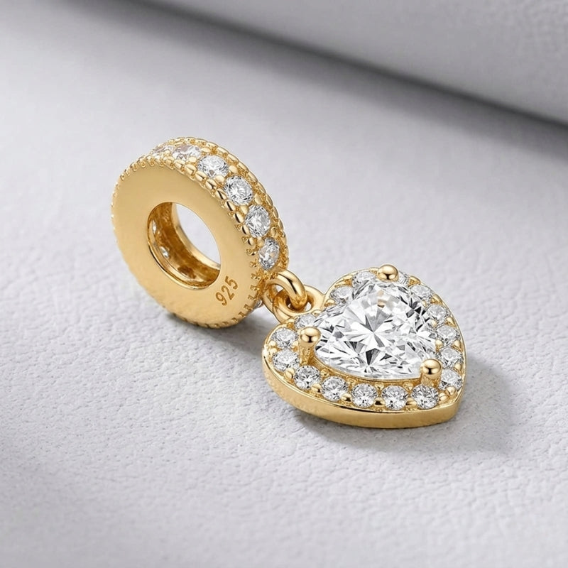 Charm Cœur Bicolore – Maison Perle