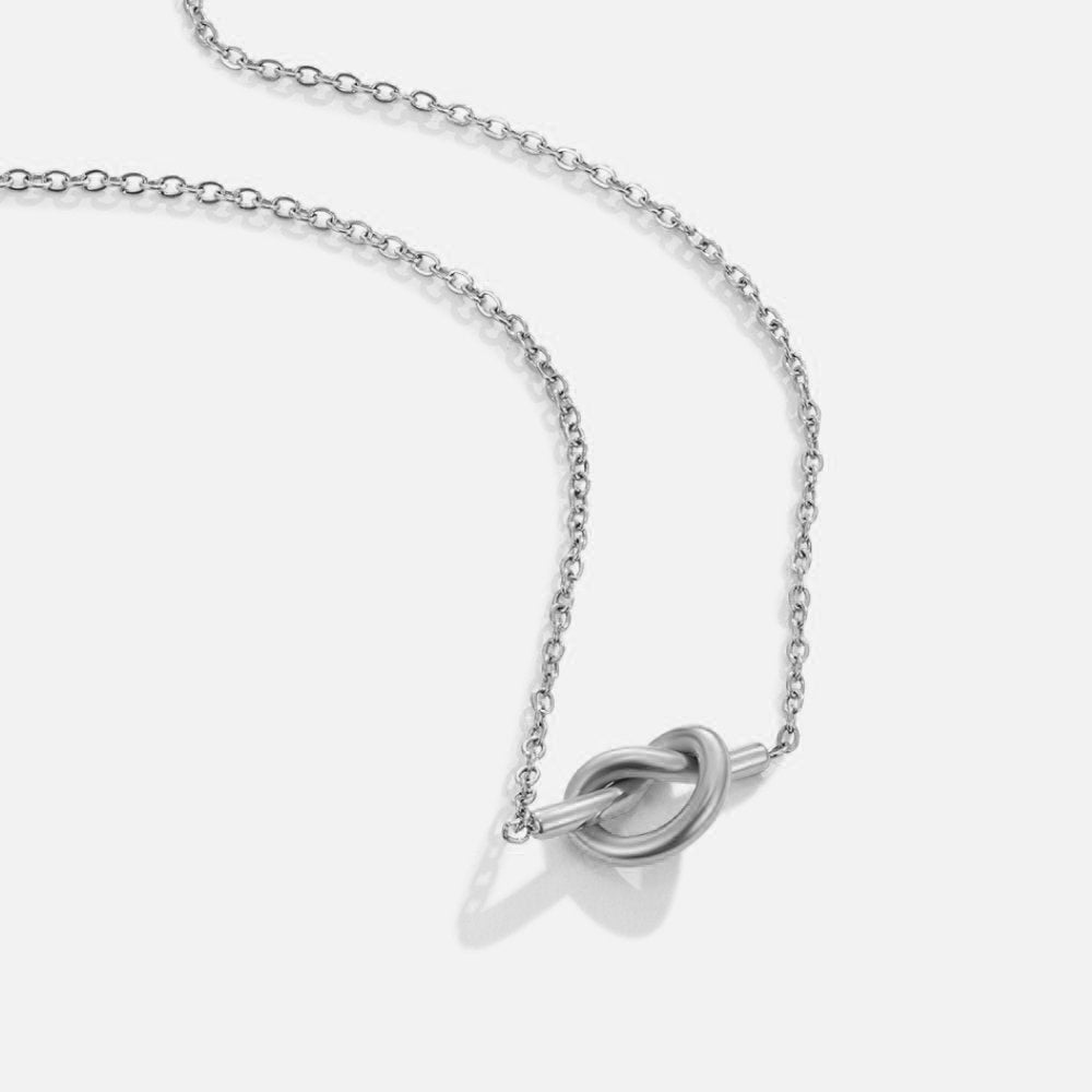 Collier argenté Adela Knot