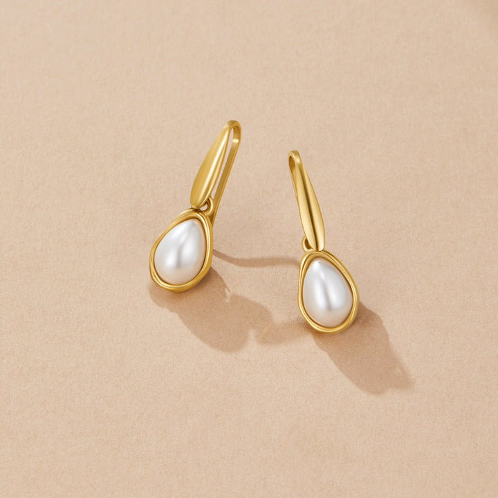 Boucles d’oreilles Agatha goutte perlée