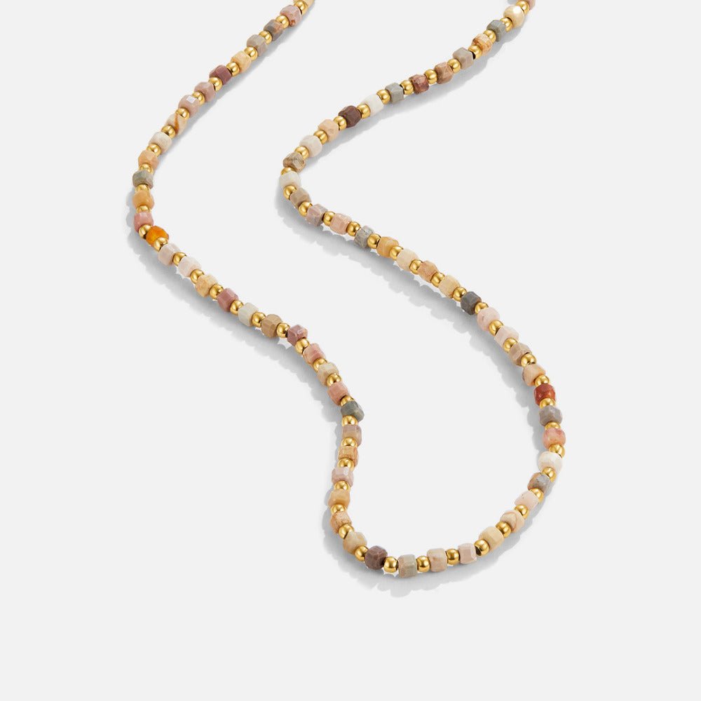 Collier de perles en pierre d’Alashan