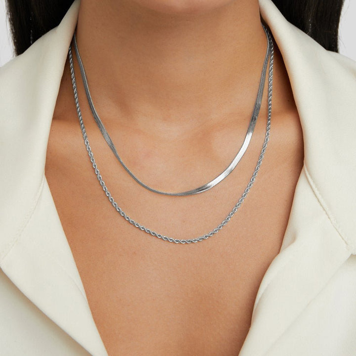 Alexandra Argenté collier multirang