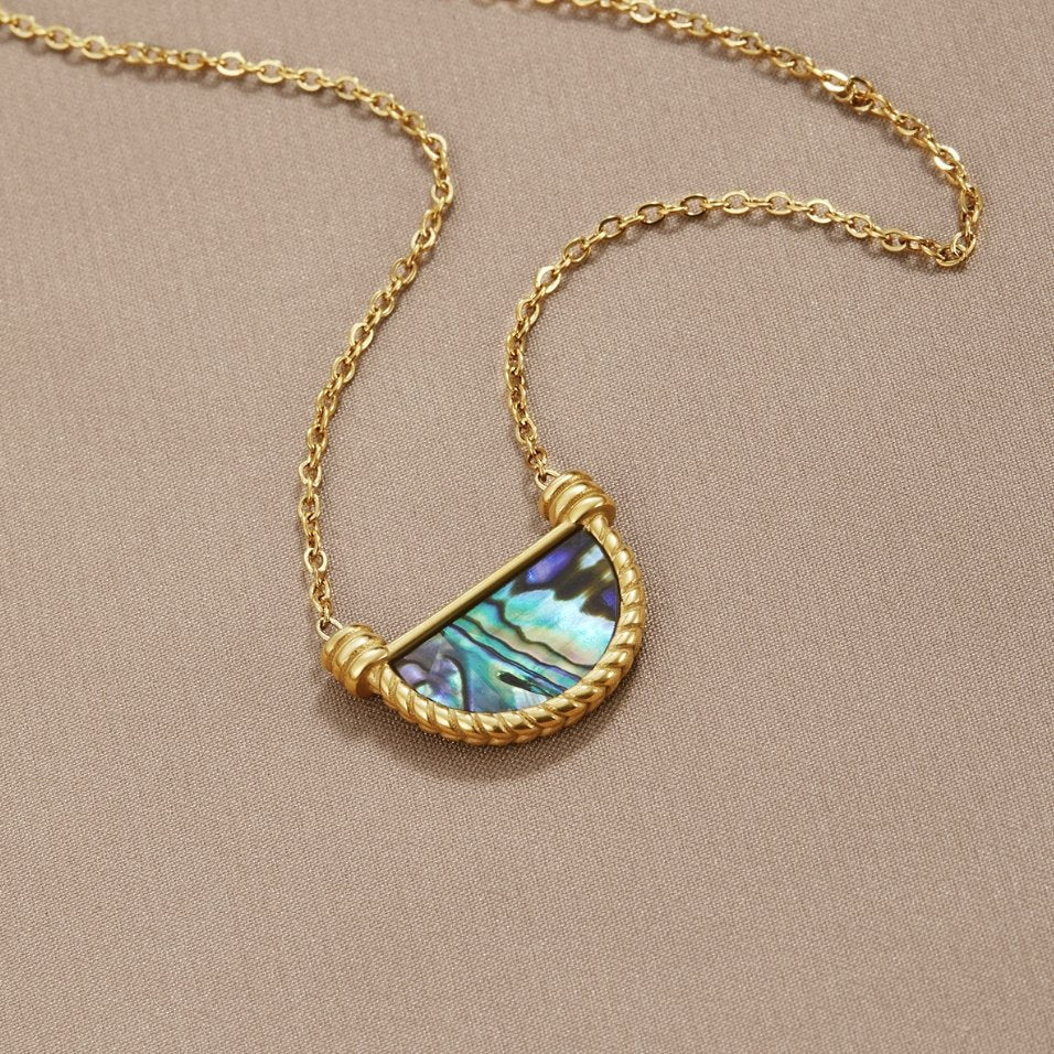 Collier z tyrkysovej mušle Amalfi