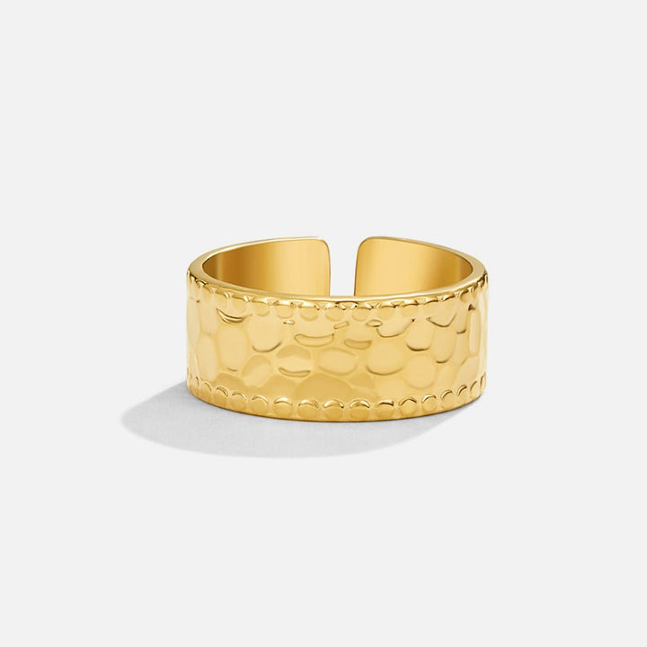 Bague Amaya martelée dorée