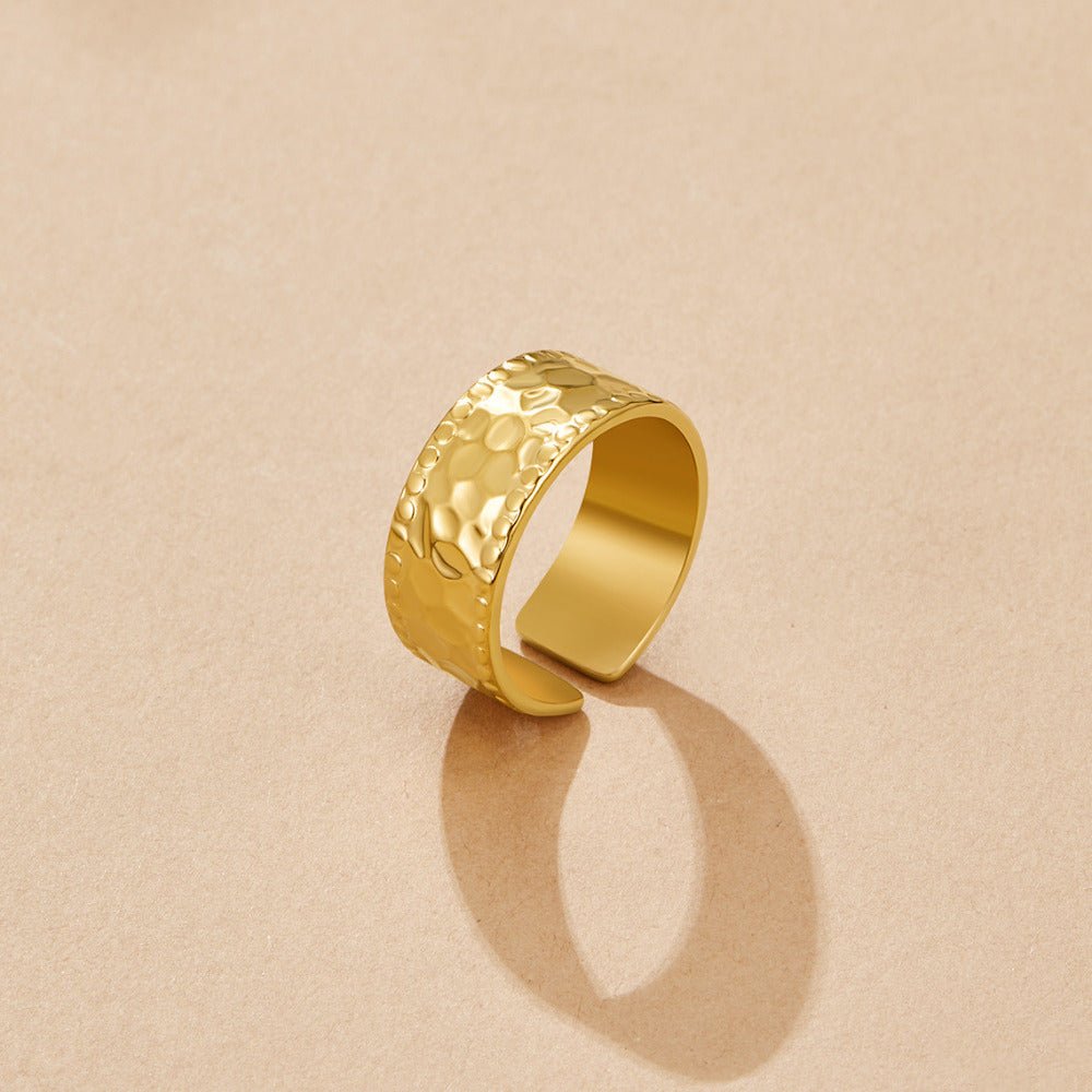 Bague Amaya martelée dorée