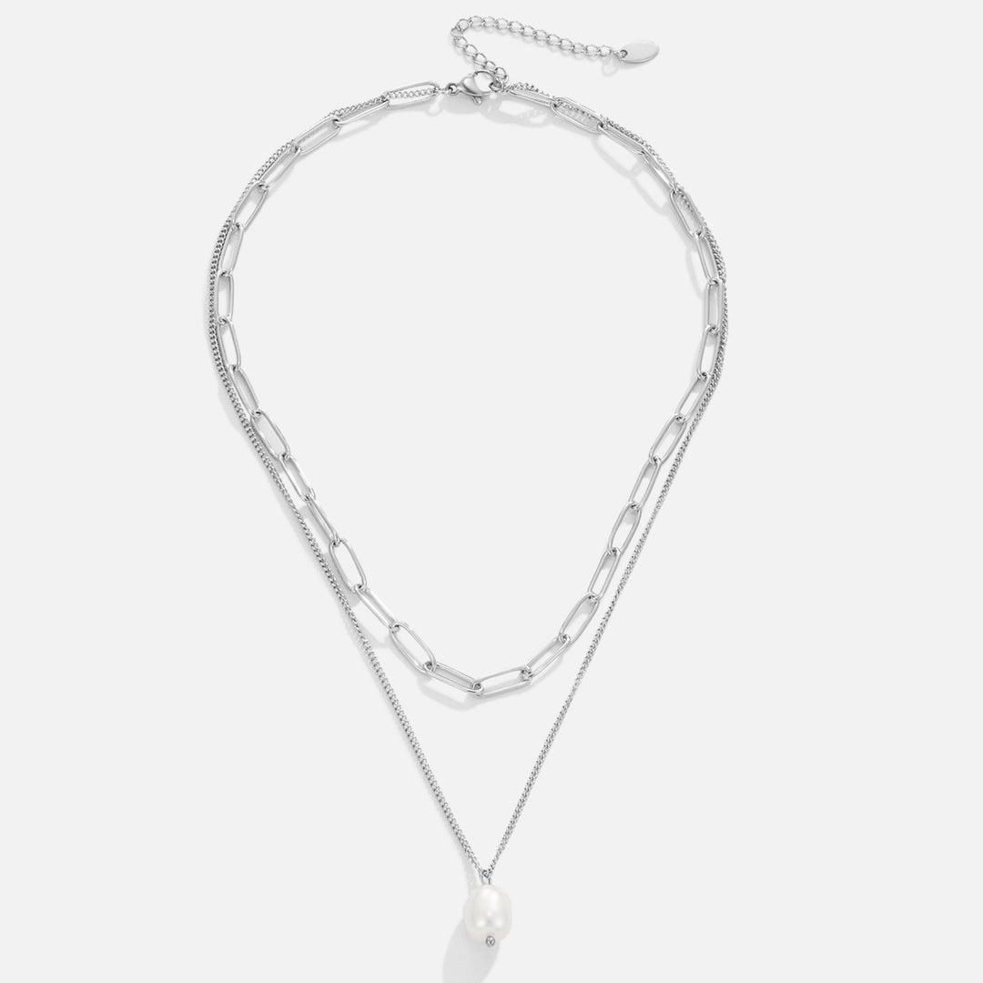 Angela Pearl Collier argenté