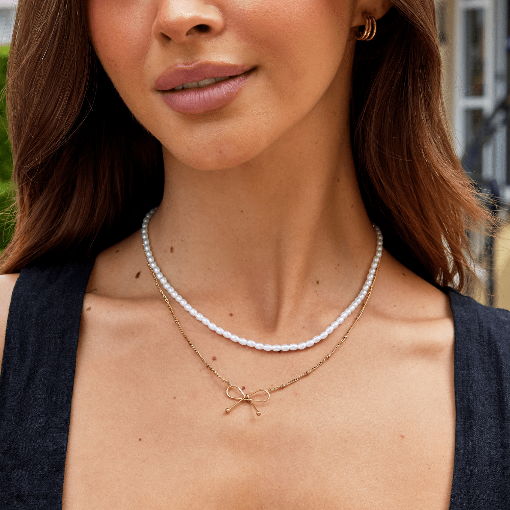 Collier nœud doré Anika