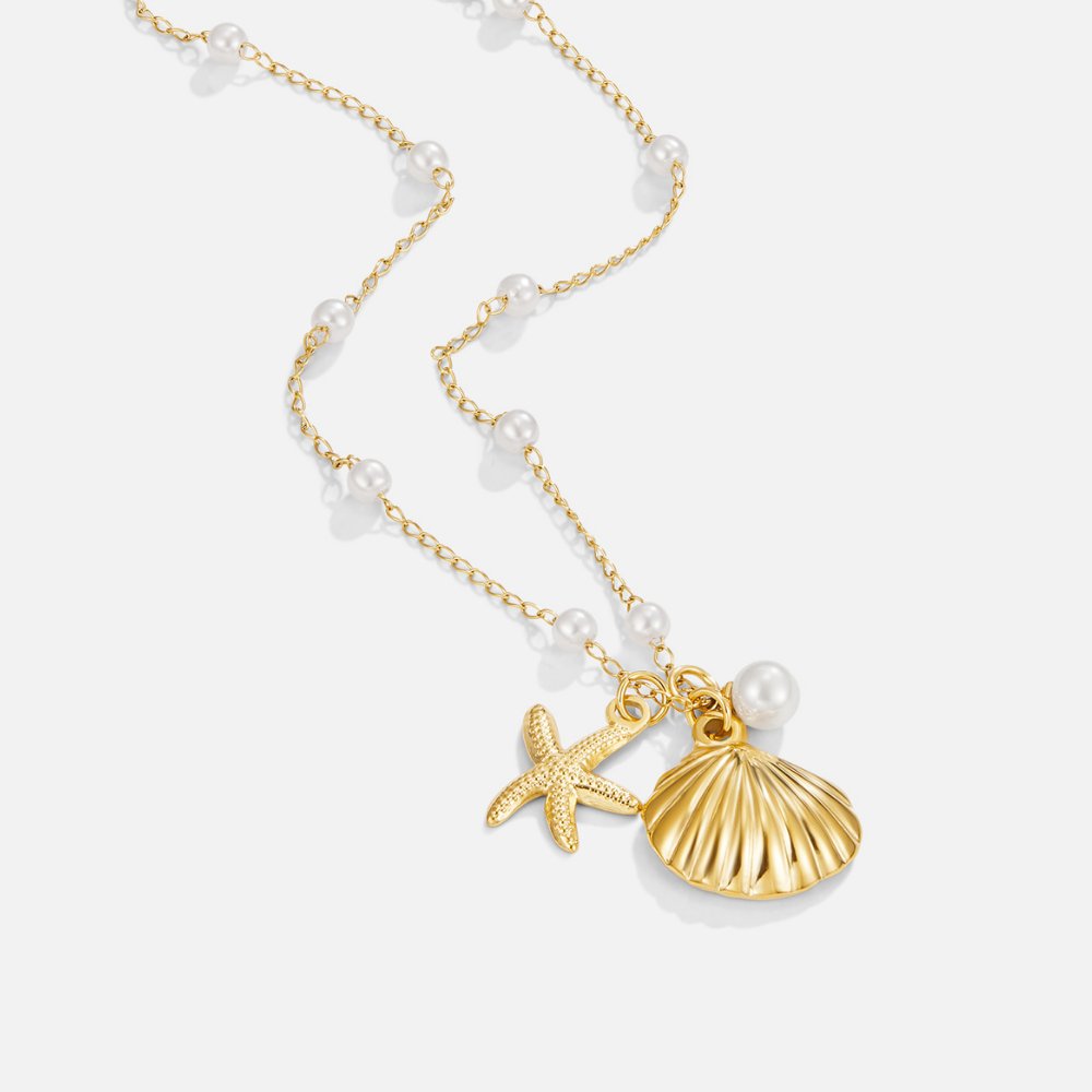 Collier s kúzlom mušle Aria
