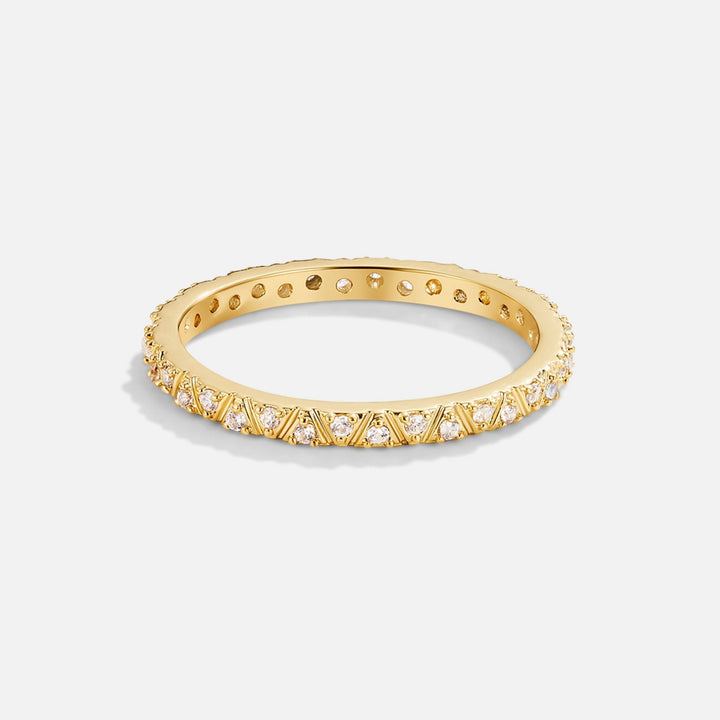 Bague dorée et cristal Arquette