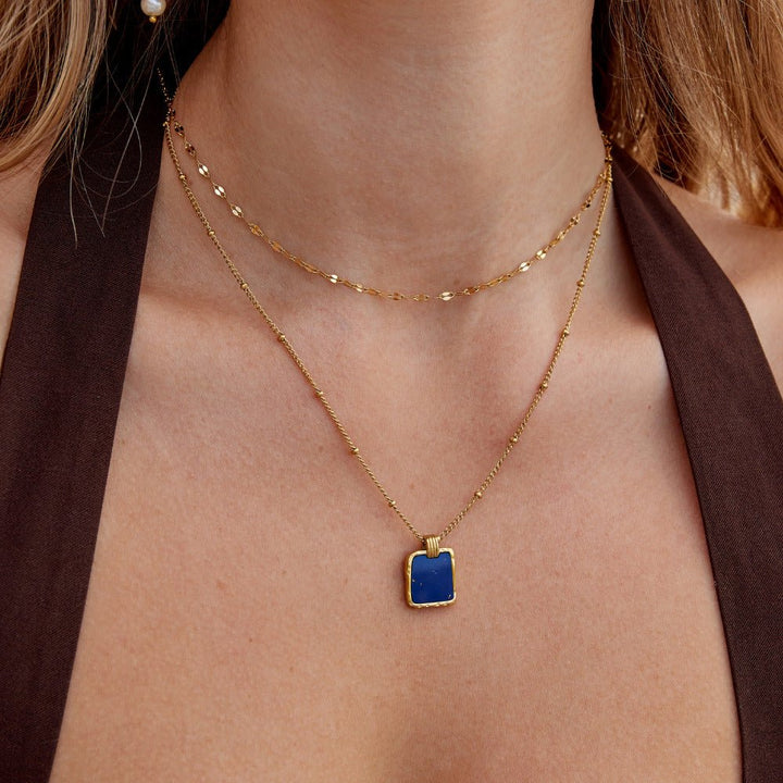 Collier avec pendentif Astoria Blue Stone