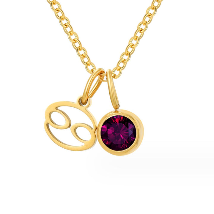 Astria zodiakálny collier s ružovým pierreom