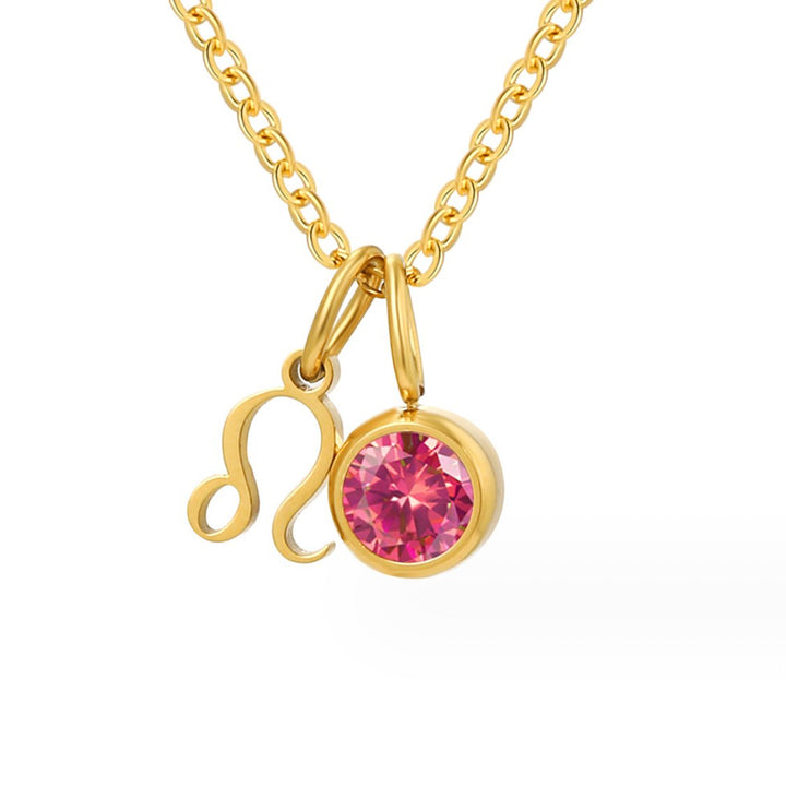 Astria zodiakálny collier s ružovým pierreom