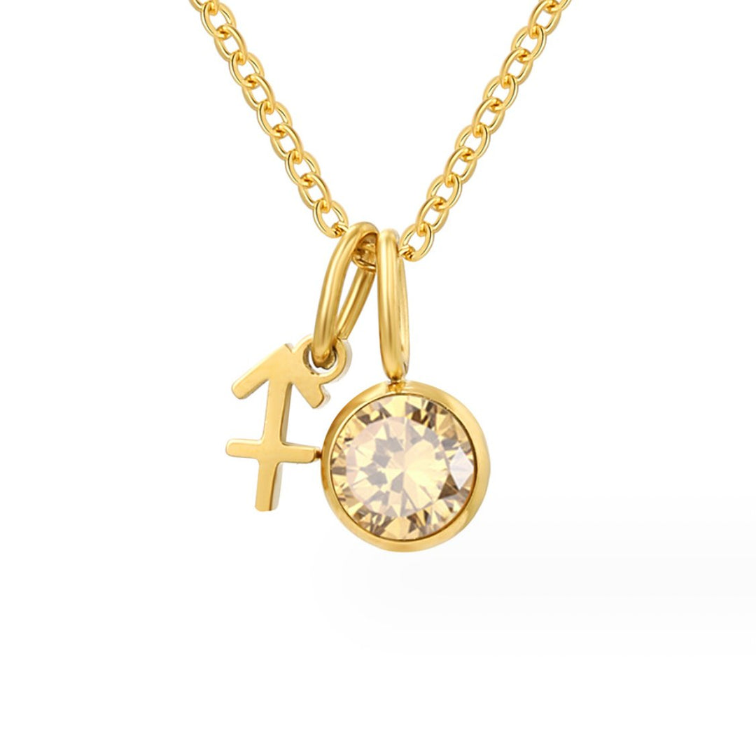 Astria zodiakálny collier s ružovým pierreom