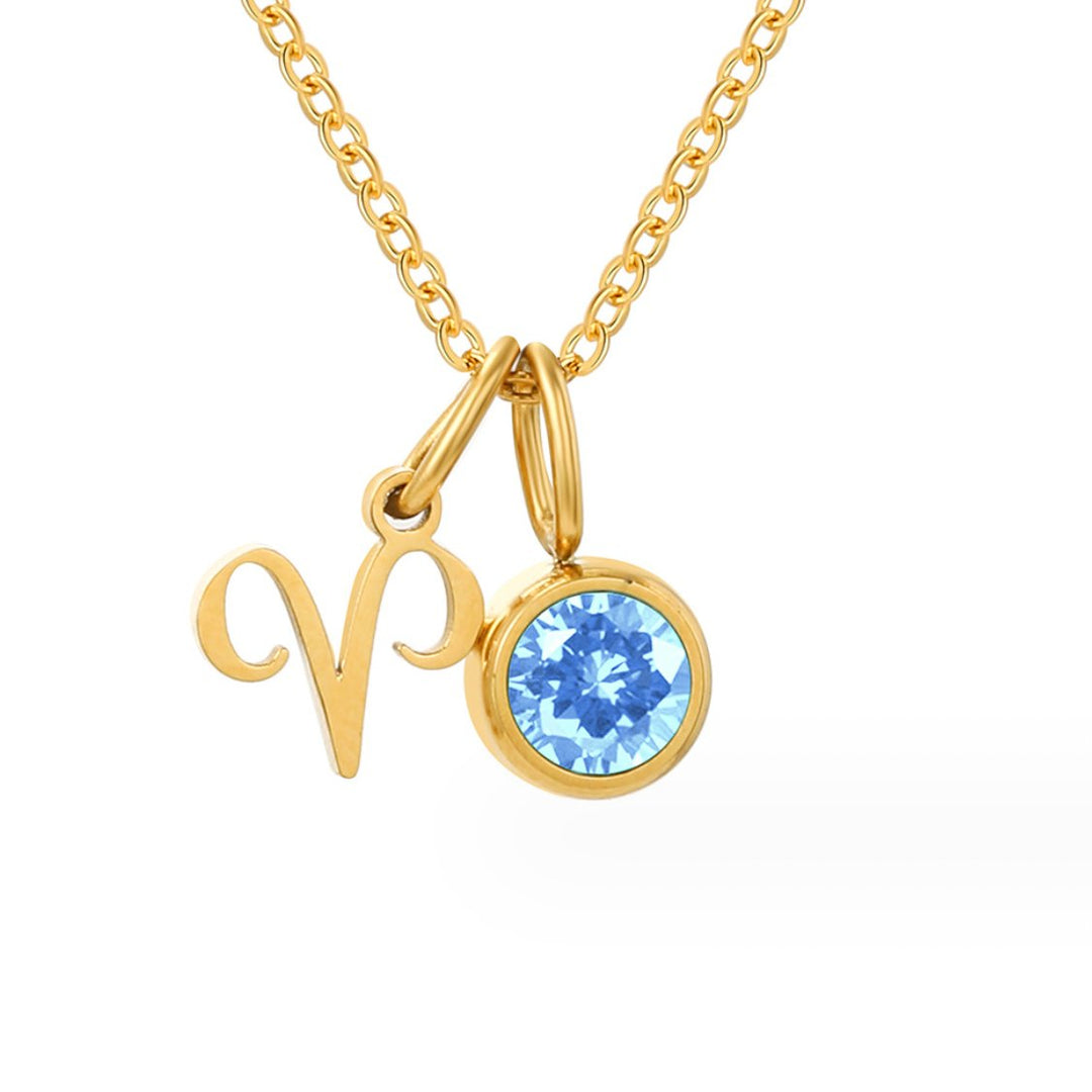 Astria zodiakálny collier s ružovým pierreom