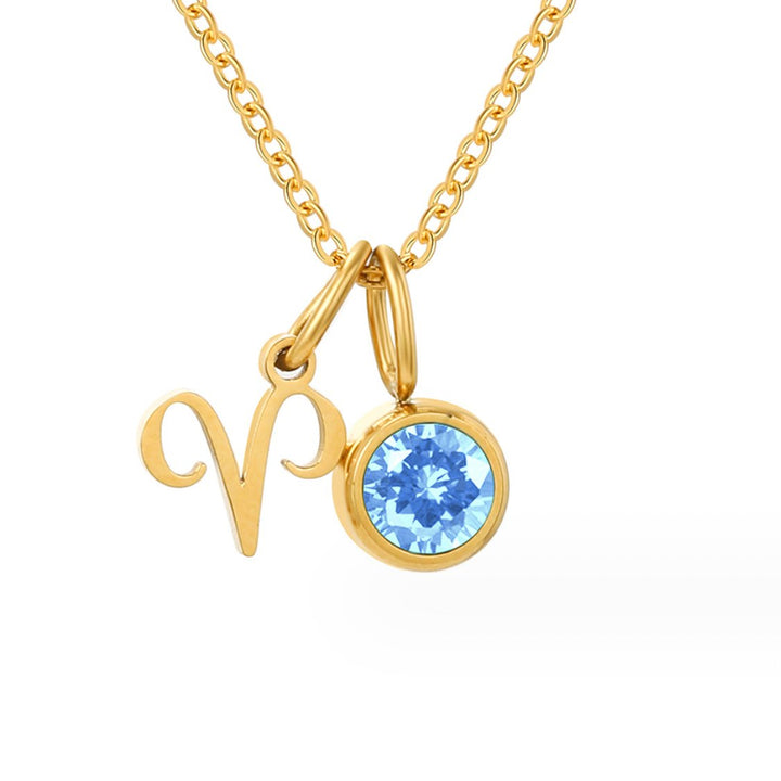 Astria zodiakálny collier s ružovým pierreom