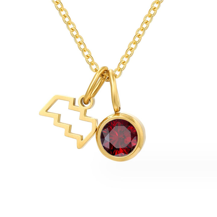 Astria zodiakálny collier s ružovým pierreom