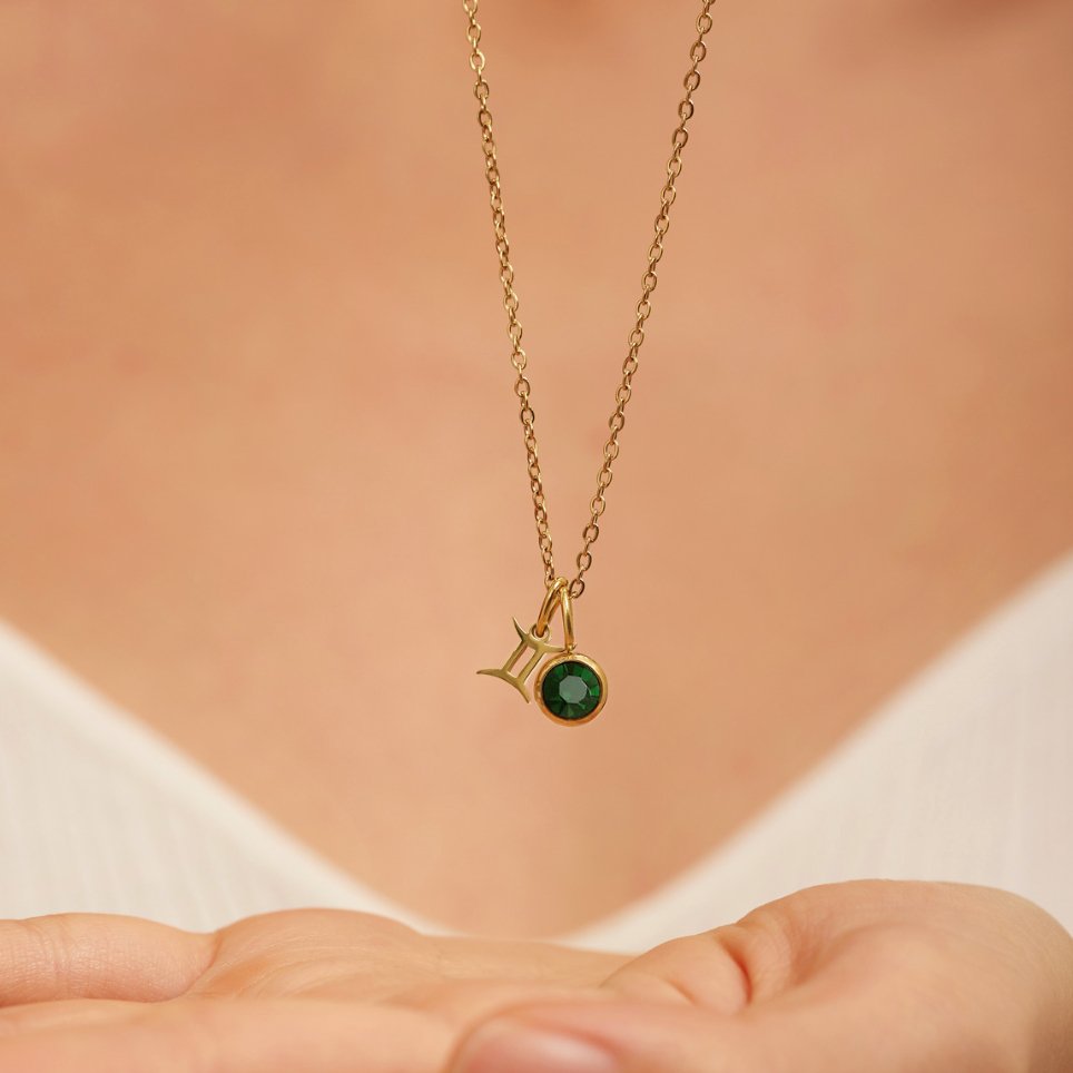 Astria zodiakálny collier s ružovým pierreom