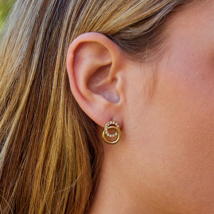 Boucles d’oreilles entrelacées Aurea
