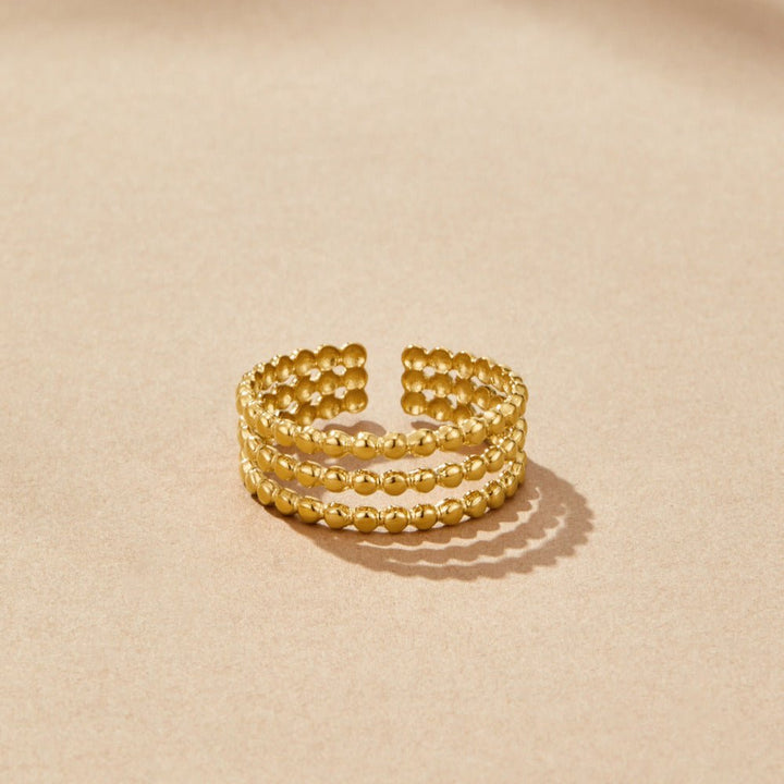 Collier perles Ohio dorée