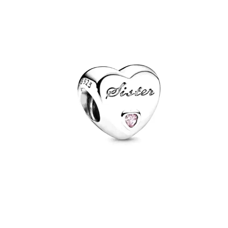 Charm Cœur pour Grande Sœur – Maison Perle