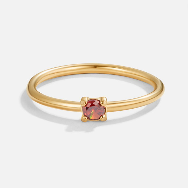 Bague pierre de naissance 18K or
