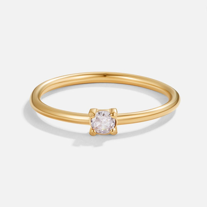 Bague pierre de naissance 18K or