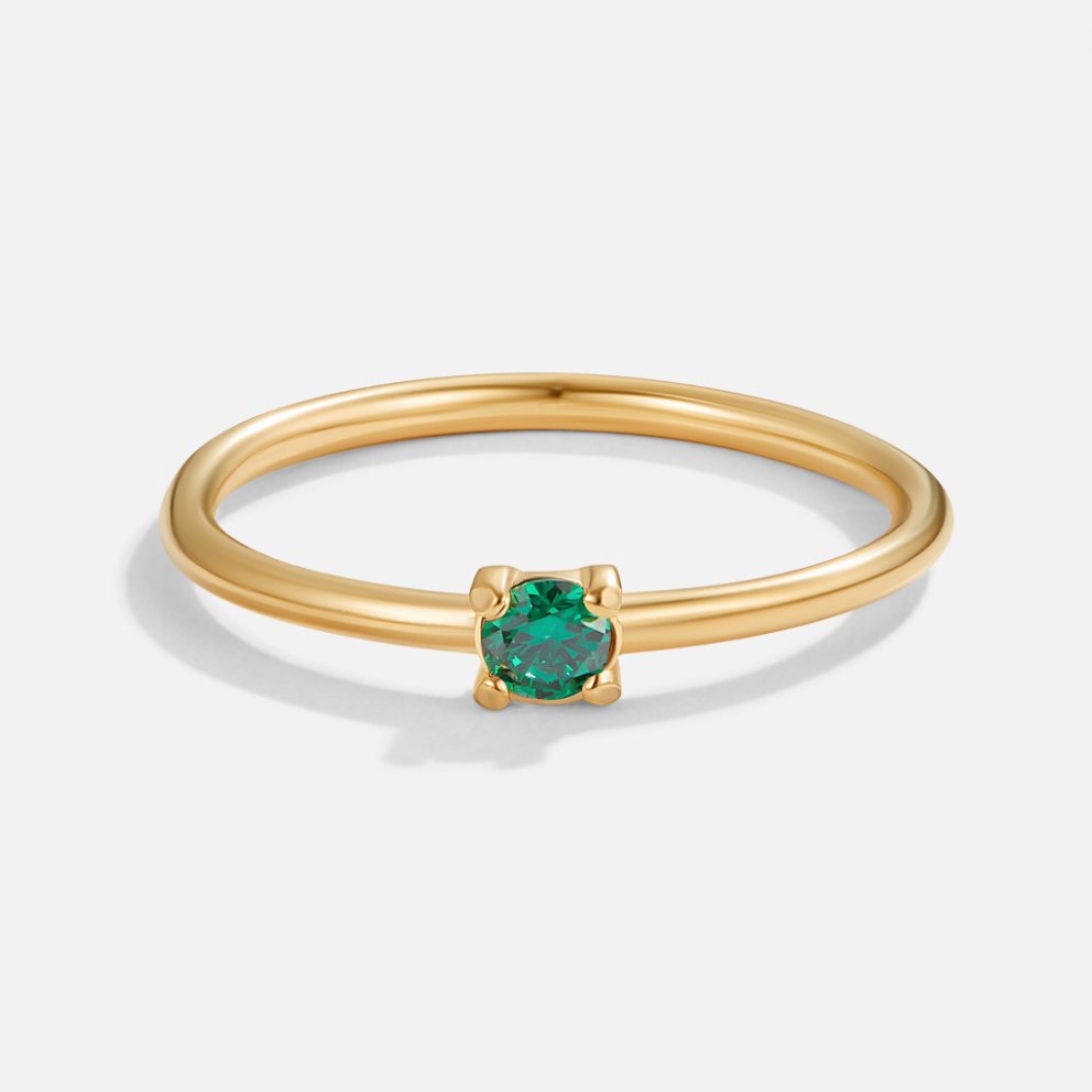 Bague pierre de naissance 18K or