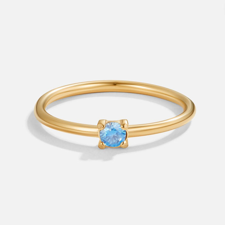 Bague pierre de naissance 18K or