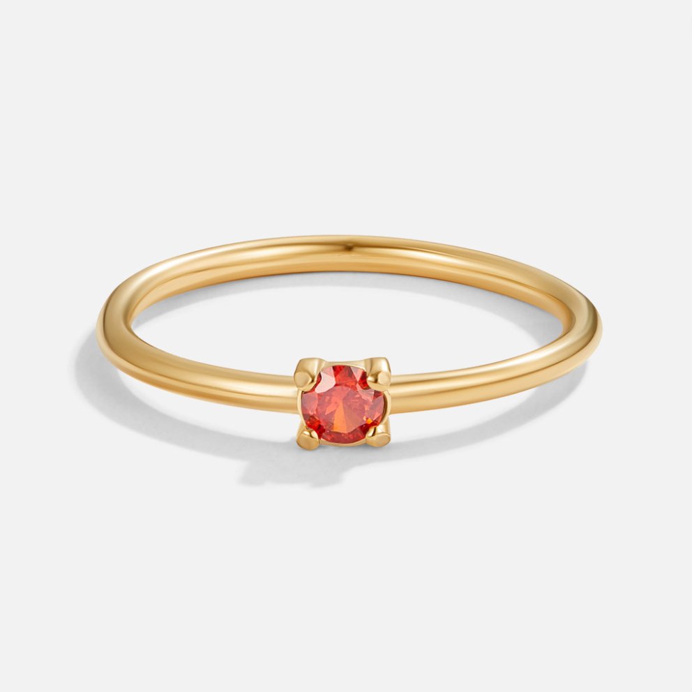 Bague pierre de naissance 18K or