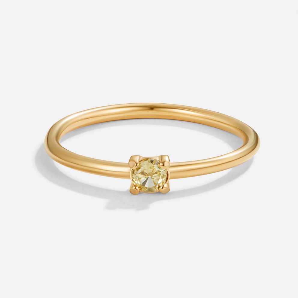 Bague pierre de naissance 18K or