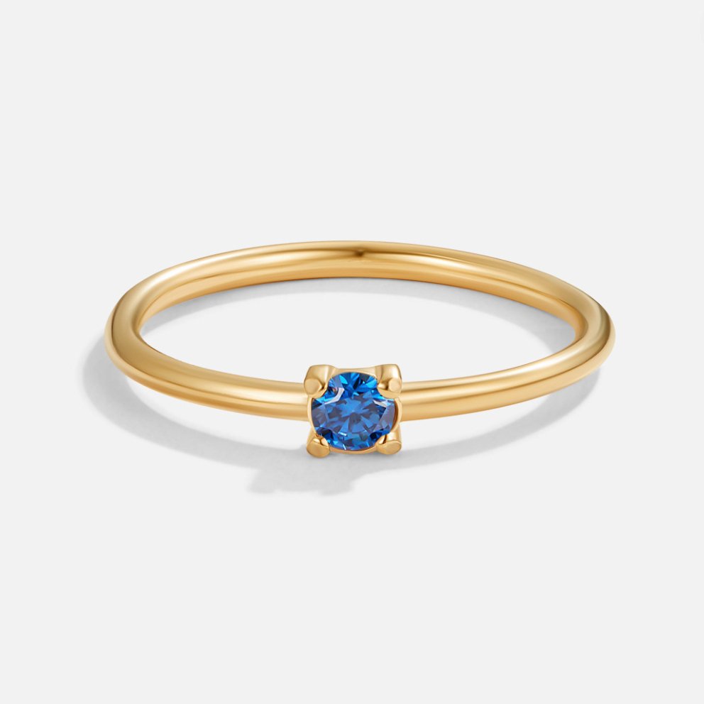 Bague pierre de naissance 18K or