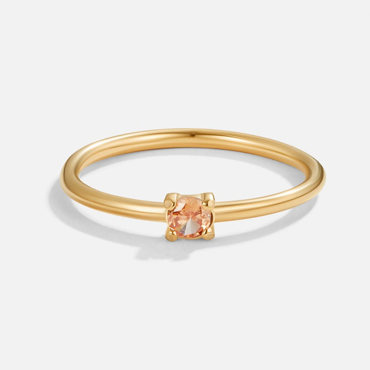 Bague pierre de naissance 18K or