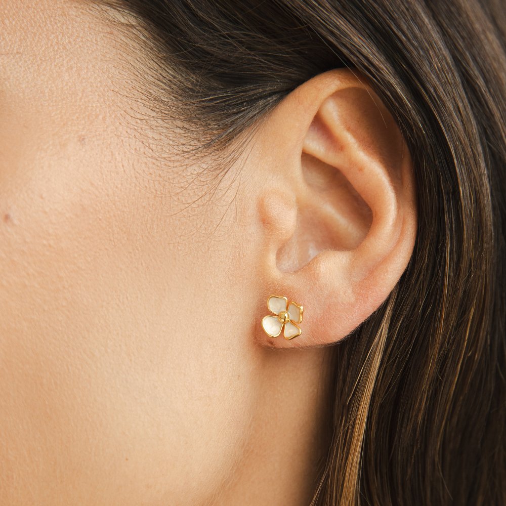 Boucles d’oreilles florales